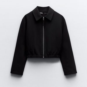 Zara black bomber jacket NWT!!!